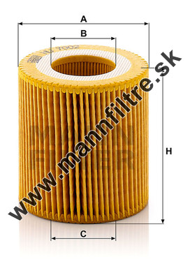 Olejový filter MANN FILTER HU 7002 z