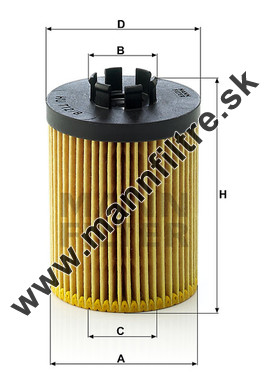 Olejový filter MANN FILTER HU 712/8 x