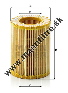 Olejový filter MANN FILTER HU 714 x