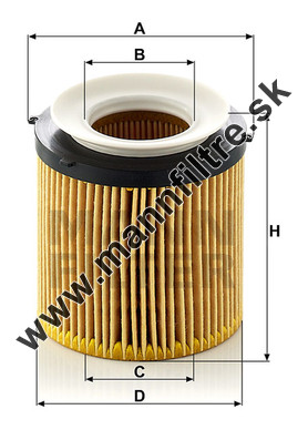 Olejový filter MANN FILTER HU 8002 y