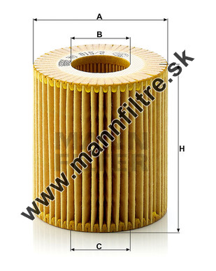 Olejový filter MANN FILTER HU 815/2 x