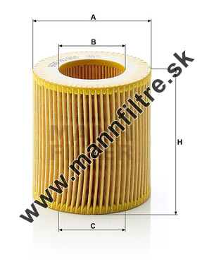 Olejový filter MANN FILTER HU 816 x