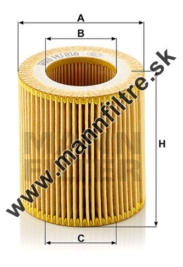 Olejový filter MANN FILTER HU 816 z KIT