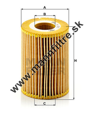 Olejový filter MANN FILTER HU 821 x