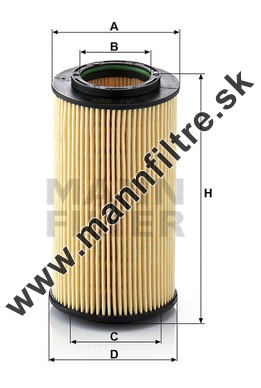 Olejový filter MANN FILTER HU 824 x