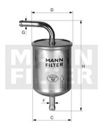 Palivový filter MANN FILTER WK 78/1