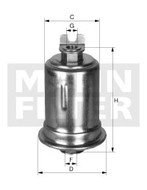 Palivový filter MANN FILTER WK 614/8 x