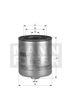 Palivový filter MANN FILTER WK 9042