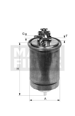 Palivový filter MANN FILTER WK 853/9