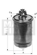 Palivový filter MANN FILTER WK 853/9