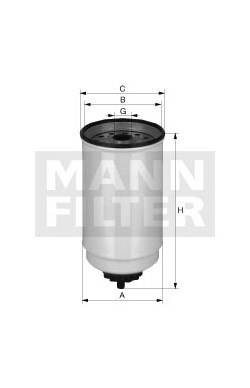 Palivový filter MANN FILTER WK 12 002