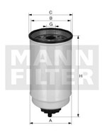 Palivový filter MANN FILTER WK 10 017 x