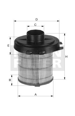 Vzduchový filter MANN FILTER C 1468/1