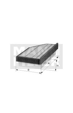 Vzduchový filter MANN FILTER C 3327