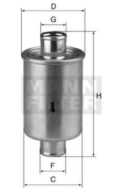 Filter hydrauliky MANN FILTER W 74