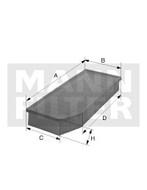 Vzduchový filter MANN FILTER C 31 149/1