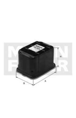 Palivový filter MANN FILTER WK 13 002