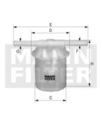 Palivový filter MANN FILTER WK 42/6