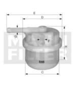 Palivový filter MANN FILTER WK 42/82
