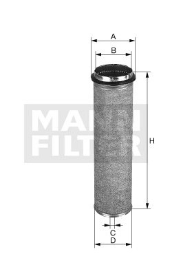 Poistný filter MANN FILTER CF 924
