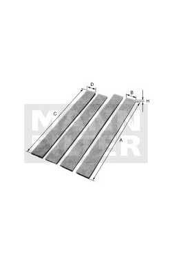 Kabínový filter MANN FILTER CU 81 000-4