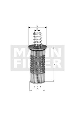 Filter hydrauliky MANN FILTER HD 1053