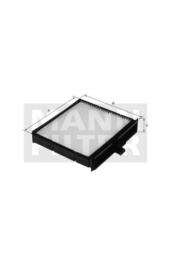 Kabínový filter MANN FILTER CUK 2543