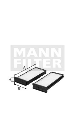 Kabínový filter MANN FILTER CU 24 000-2