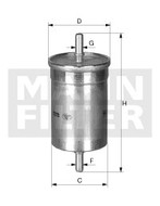 Palivový filter MANN FILTER WK 612/1