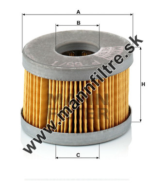 Palivový filter MANN FILTER P 65/1 x
