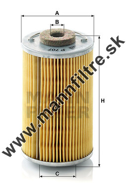 Palivový filter MANN FILTER P 707 x
