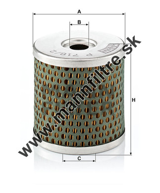 Palivový filter MANN FILTER P 718/2 x