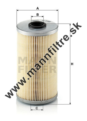 Palivový filter MANN FILTER P 726 x