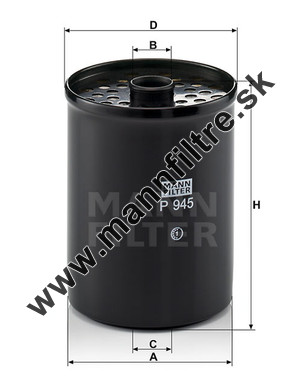 Palivový filter MANN FILTER P 945 x
