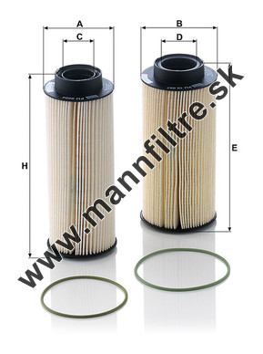 Palivový filter MANN FILTER PU 10 003-2 x