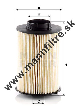 Palivový filter MANN FILTER PU 10 020 x