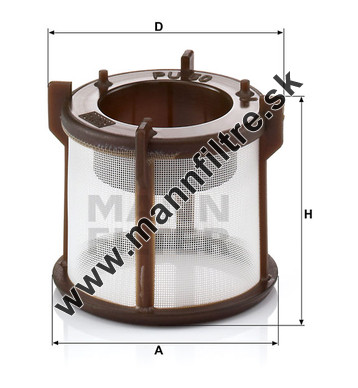 Palivový filter MANN FILTER PU 50 x
