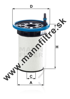 Palivový filter MANN FILTER PU 7005