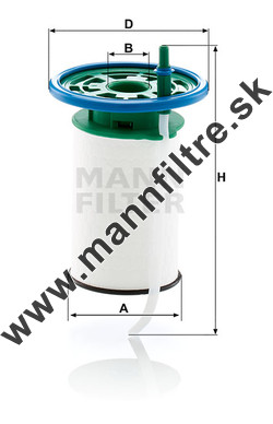 Palivový filter MANN FILTER PU 7015