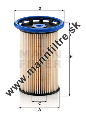 Palivový filter MANN FILTER PU 8007