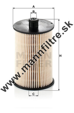 Palivový filter MANN FILTER PU 820 x