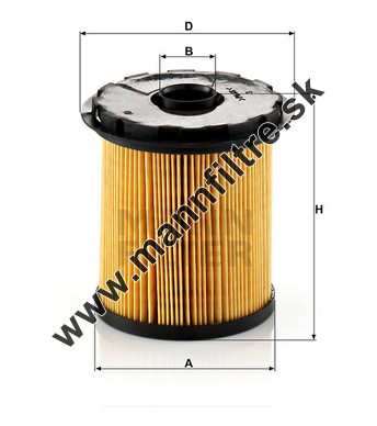 Palivový filter MANN FILTER PU 822 x