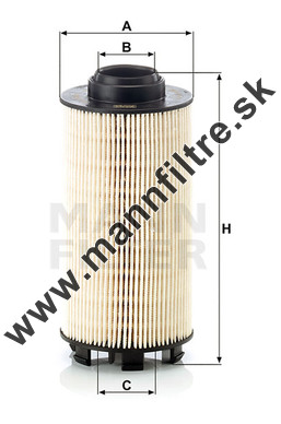 Palivový filter MANN FILTER PU 834/1 x