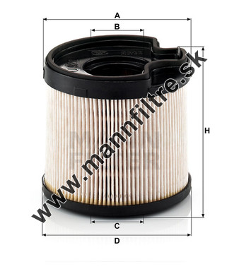 Palivový filter MANN FILTER PU 922 x
