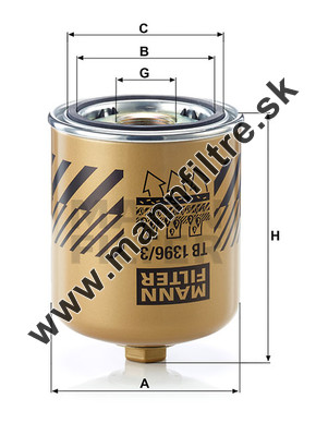 Vysúšač vzduchu MANN FILTER TB 1396/3 x