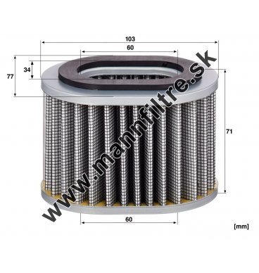 Vzduchový filter MANN FILTER C 11 040