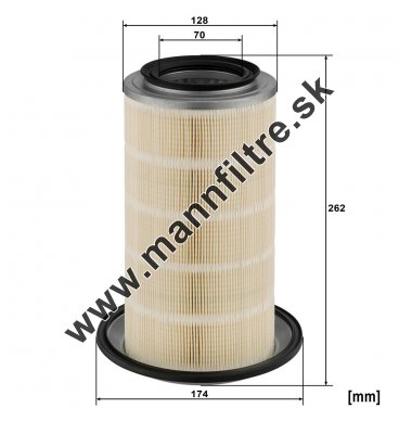 Vzduchový filter MANN FILTER C 18 028