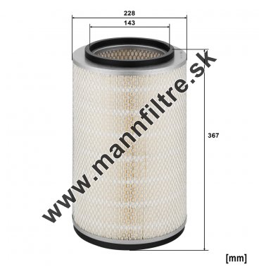 Vzduchový filter MANN FILTER C 23 064