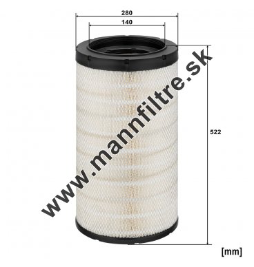 Vzduchový filter MANN FILTER C 28 084