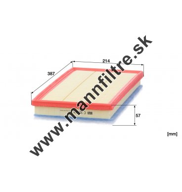 Vzduchový filter MANN FILTER C 39 001